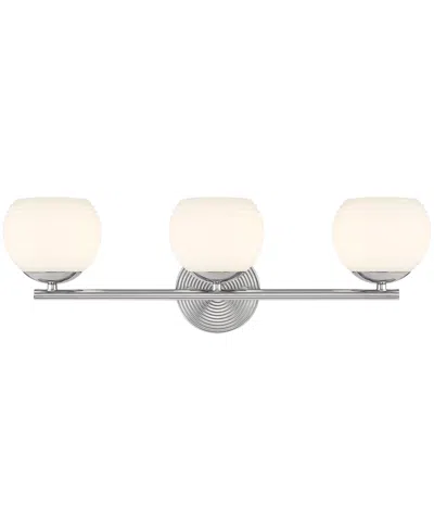 Designer's Fountain Moon Breeze 24.75" Metal 3 Light Vanity In Polished Nickel