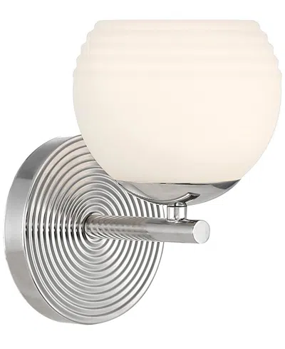 Designer's Fountain Moon Breeze 5.5" Metal Wide Brushed Gold 1 Light Wall Sconce