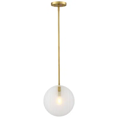 Designer's Fountain Sky Fall 60 Watt 1-light Brushed Gold Contemporary Pendant Light