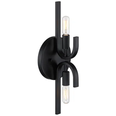Designer's Fountain Skye 6.25 In. 2-light Matte Black Wall Sconce