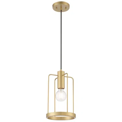 Designer's Fountain Tafo 8" Wide Golden Mist 1 Light Pendant