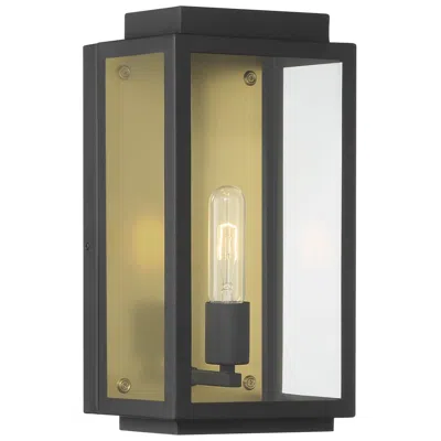 Designer's Fountain Twilight 14" High Black 1 Light Wall Lantern