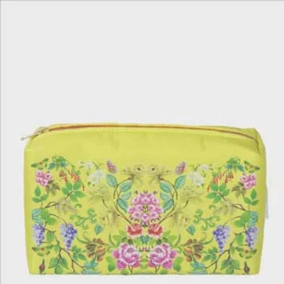 Designers Guild Eleonora Alchemilla Medium Wash Bag In Yellow