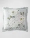 DESIGNERS GUILD FLEUR BLANCHE PLATINUM EURO SHAM