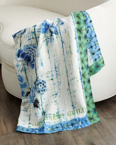 Designers Guild Kyoto Flower Throw, 51" X 71" In Multi