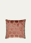 Designers Guild Manipur Azure Pillow In Coral
