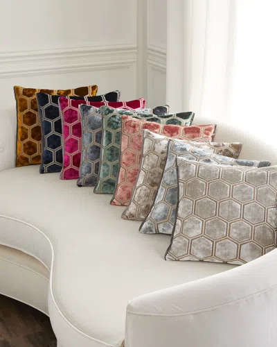 Designers Guild Manipur Azure Pillow In Dove