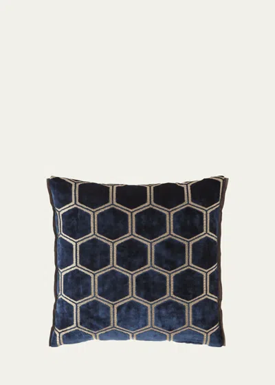 Designers Guild Manipur Azure Pillow In Midnight
