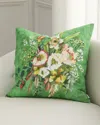Designers Guild Margaretta Linen Decorative Pillow, 22" Square In Emerald