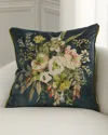 Designers Guild Margaretta Velours Decorative Pillow, 22" Square In Noir