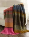 Designers Guild Mikome Mohair/wool Throw, 51" X 75" In Fuchsia