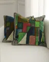 Designers Guild Raku Patchwork Decorative Pillow, 20" Square