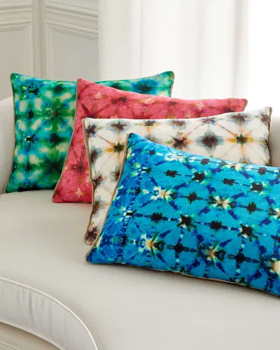 Designers Guild Shibori Rectangular Pillow In Blue