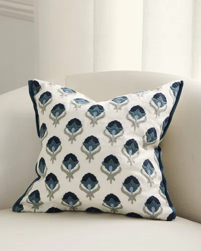 Designers Guild Teasel Embroidered Decorative Pillow, 17" Square In Multi