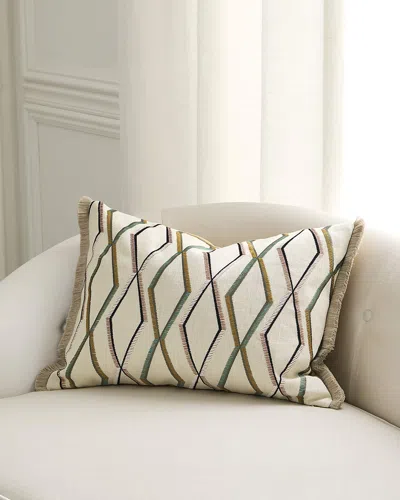 Designers Guild Trevenna Decorative Pillow, 18" X 24" In Neutral