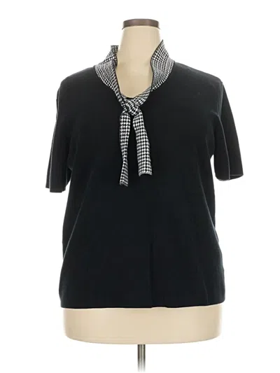 Pre-owned Designers Originals Short Sleeve Blouse In Black