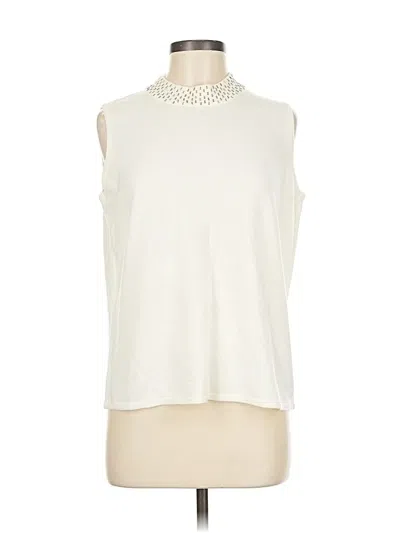 Pre-owned Designers Originals Sleeveless Blouse In White