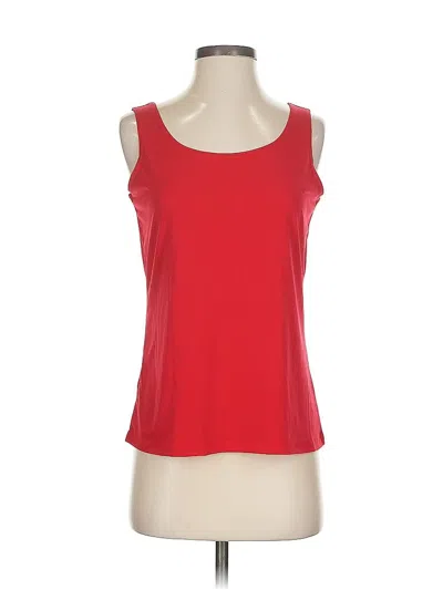 Pre-owned Designers Originals Sleeveless Top Red Scoop Neck Tops