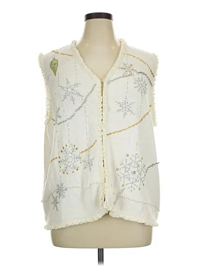 Pre-owned Designers Originals Sweater Vest In White