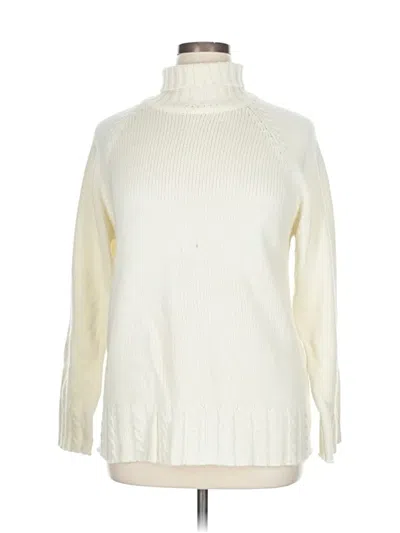 Pre-owned Designers Originals Turtleneck Sweater In White