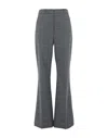 Designers Remix Aja Flared Wool Blend Pants In Grey