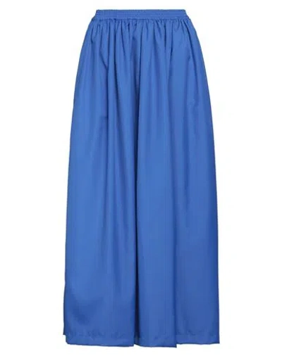 Designers Remix Woman Maxi Skirt Blue Size 6 Recycled Polyester