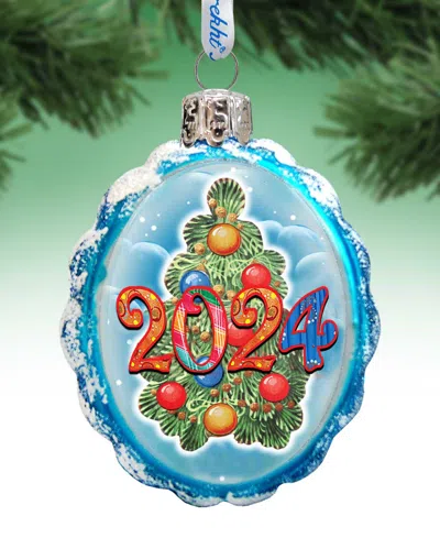 Designocracy 2024 Dated Keepsake Mercury Glass Christmas Ornaments G. Debrekht In Multi Color