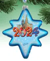 Designocracy 2024 Dated Star Christmas Mercury Glass Ornaments G. Debrekht In Multi Color