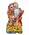 Designocracy 2025 Dated: Santa With Snake Ornament In Multi