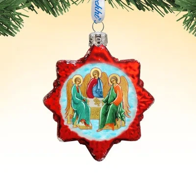 Designocracy 3 Piece Nativity Holiday Shaped Ornament Set
