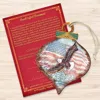 Designocracy American Eagle Drop - 8035216 Wooden Ornaments Set Of 2