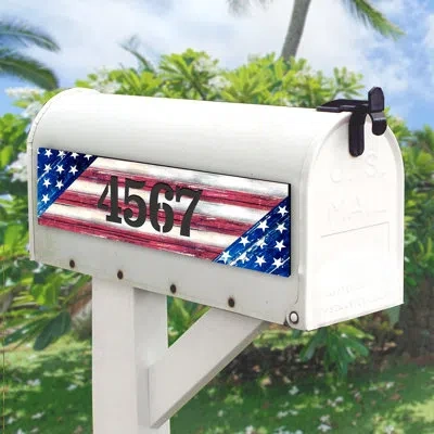 Designocracy American Flag 1-line Hanging Sign