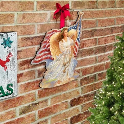 Designocracy American Freedom Angel Wall And Door Hanger