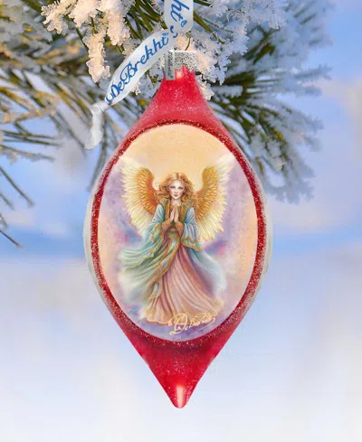 Designocracy Angel Drop Christmas Mercury Glass Ornaments G. Debrekht In Multi Color