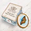 Designocracy Butterfly Keepsake Glass Ornament