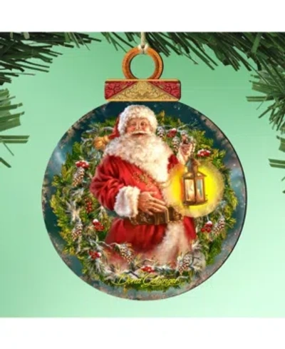 Designocracy By Dona Gelsinger Enchanted Christmas Ornament, Set Of 2 In Multi