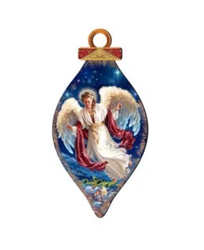 Designocracy By Dona Gelsinger Peace-on-earth Ornament And Cone Ornament, Set Of 2 Each In Multi