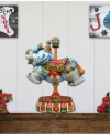 Designocracy Carousel Elephant Decor In Multi