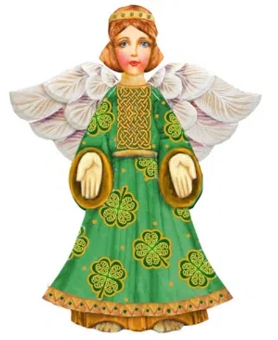 Designocracy Celtic Angel Wooden Decor In Multi
