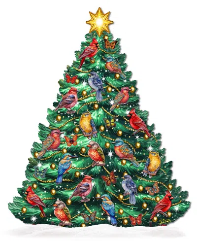 Designocracy Christmas Birds Tree Holiday Decor In Multi