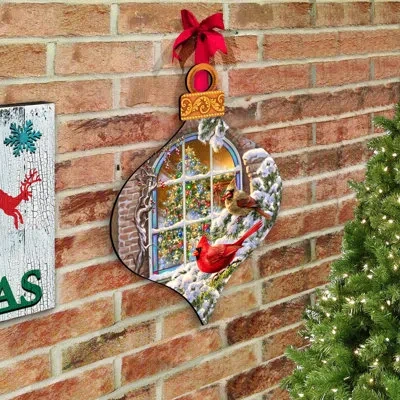 Designocracy Christmas Birds Wall And Door Hanger