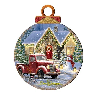 Designocracy Christmas Light Lane Holiday Shaped Ornament