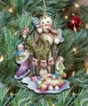 Designocracy Christmas Time Wooden Ornament By Jamie Mills Price Easter Spring Decor - Set Of 2