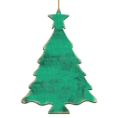 Designocracy Christmas Tree Magnet Decorative Accent In Gold;blue;red
