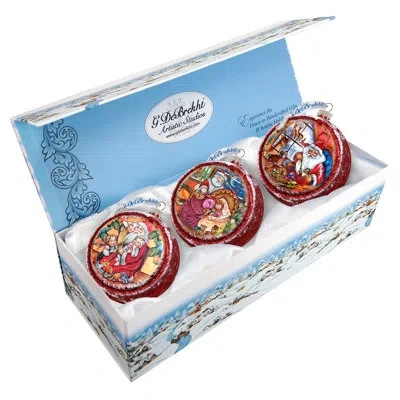 Designocracy Christmas With Santa Holiday Shaped Ornament