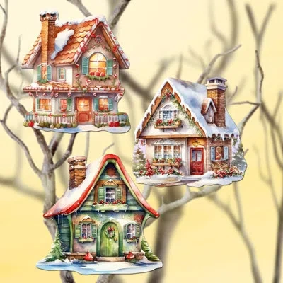 Designocracy Clip-on Ornaments Collection  Holiday Shaped Ornament