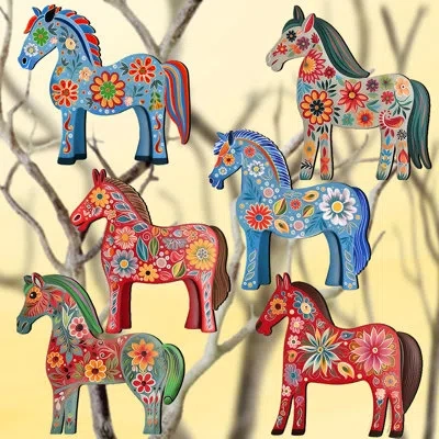 Designocracy Clip-on Ornaments Collection  Holiday Shaped Ornament In Multicolor