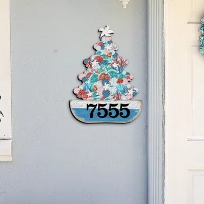 Designocracy Coastal Tree Wall Mount