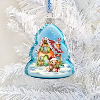 Designocracy Cottage Keepsake Hanging Figurine Ornament