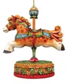 Designocracy Curly Carousel Pony Christmas Ornament In Multi